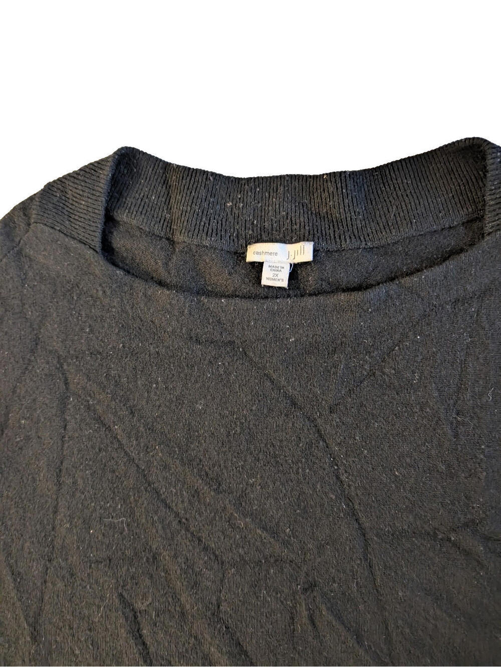 J Jill Sweater Womens 100% Cashmere Pullover 3/4 Sleeve Knit Top Size 2X